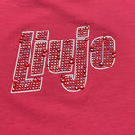 Liu Jo T-Shirt Girocollo Tinta Unita con Brillantini per Bambina GA5019 FRAGOLA LIU JO 