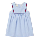 Gucci Abito Giromanica Fantasia A Righe per Neonata 813539 BIANCO/AZZURRO GUCCI 