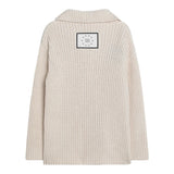 Dou Dou Cardigan Tinta Unita con Bottoni per Bambina DW9P00X BEIGE DOU DOU 