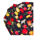 DOLCE & GABBANA shirt tinta unita mezzo collo con stampa Blu per Bambina L5JTLE BLU DOLCE & GABBANA 