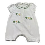 Ninnaoh Pagliaccetto Tinta Unita con Applicazioni per Neonata E25P54 BIANCO NINNAOH 