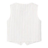 Mayoral Gilet Tinta Unita con Fantasia A Righe per Bambino 3369 BIANCO MAYORAL 