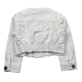 M+E' Giubbino In Denim Tinta Unita per Neonata UE1694X BIANCO M+E' 