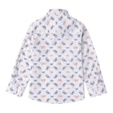 SARABANDA camicia tinta unita con stampa biciclette Bianco per Bambino A122J BIANCO SARABANDA 