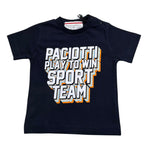 Cesare Paciotti T-Shirt Gitocollo Tinta Unita con Stampa per Neonato TSP3104B BLU CESARE PACIOTTI 