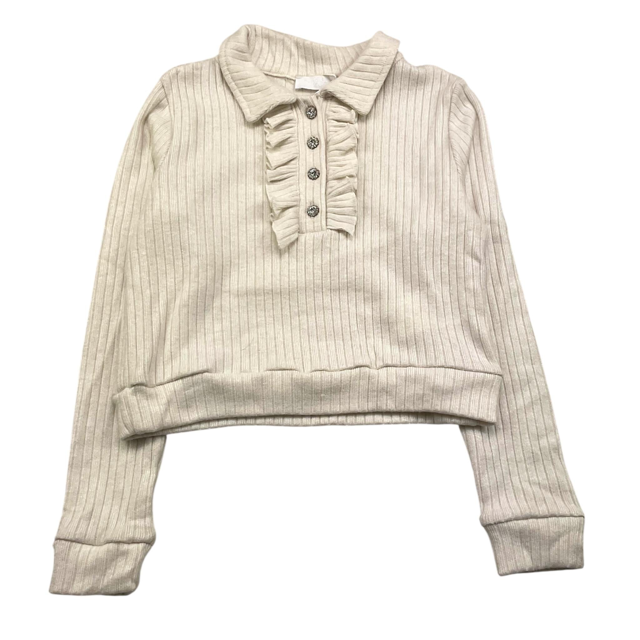 FUN & FUN maglia tinta unita cn colletto Panna per Bambina 15805N PANNA FUN & FUN 