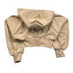 JANICE felpa con zip e cappuccio tinta unita Beige per Bambina JN616B BEIGE JANICE 