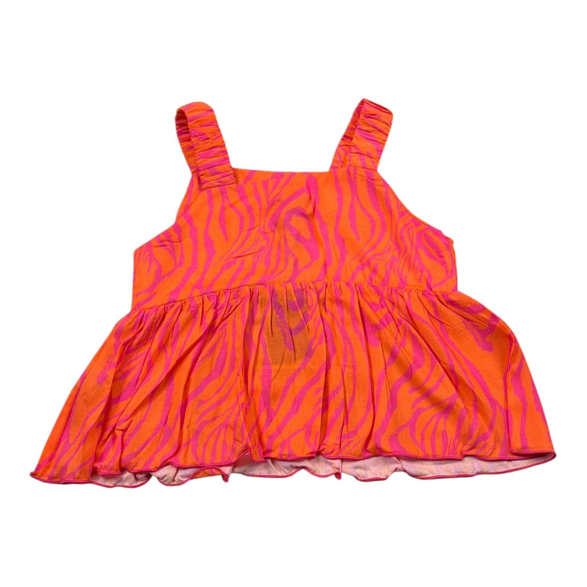 4Giveness Top Tinta Unita con Stampa per Bambina FGCN3975 ARANCIONE 4GIVENESS 