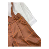 BARCELLINO completo 2pz tinta unita camicia-salopette Bianco per Neonato 105508 BIANCO BARCELLINO 