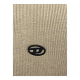 DIESEL sciarpa tinta unita con logo Sabbia per Bambino J01611 SABBIA DIESEL 