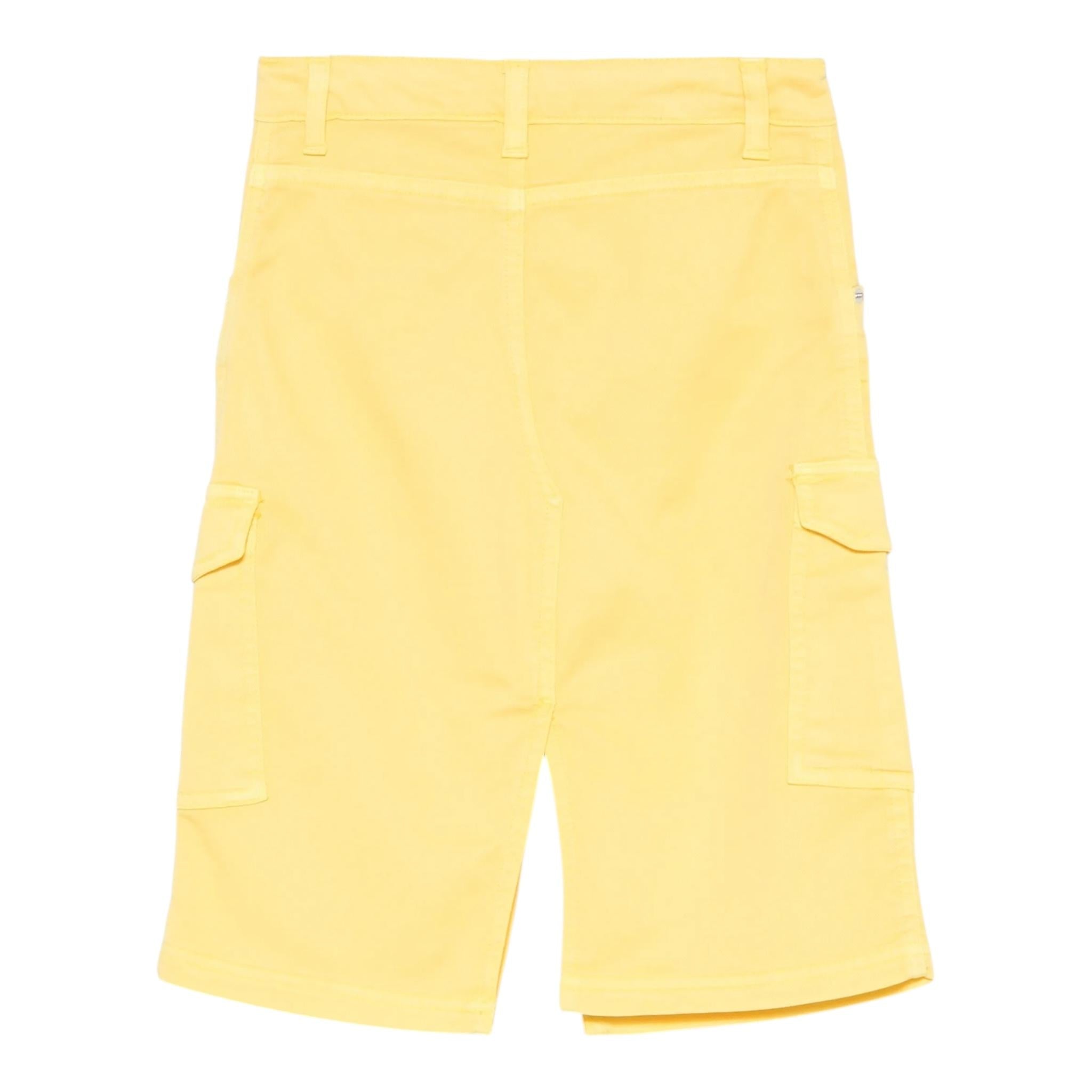 Msgm Gonna In Denim Tinta Unita con Girovita Regolabile per Bambina S5MSJGSK108 GIALLO MSGM 