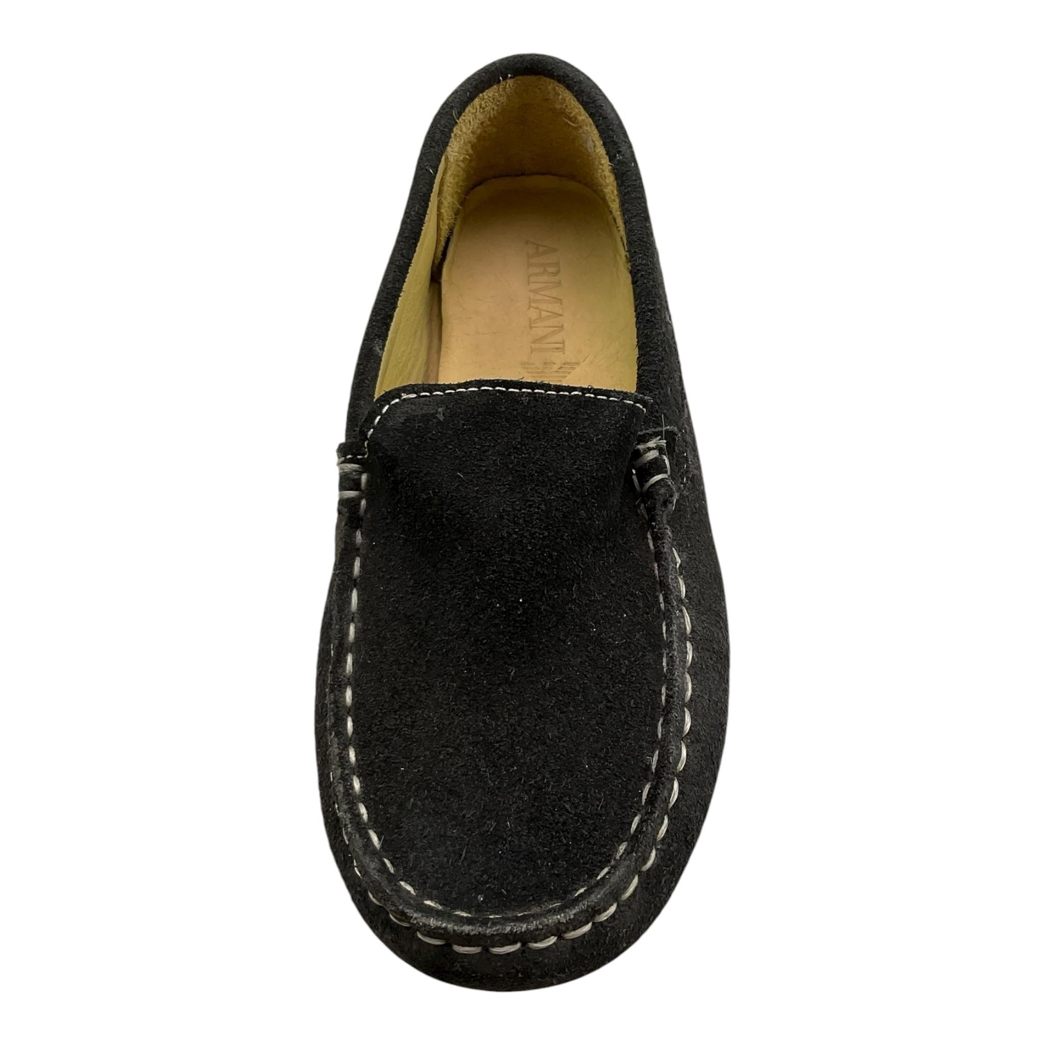 Armani Mocassino Tinta Unita con Profili In Contrasto per Bambina T4501 BLU ARMANI 