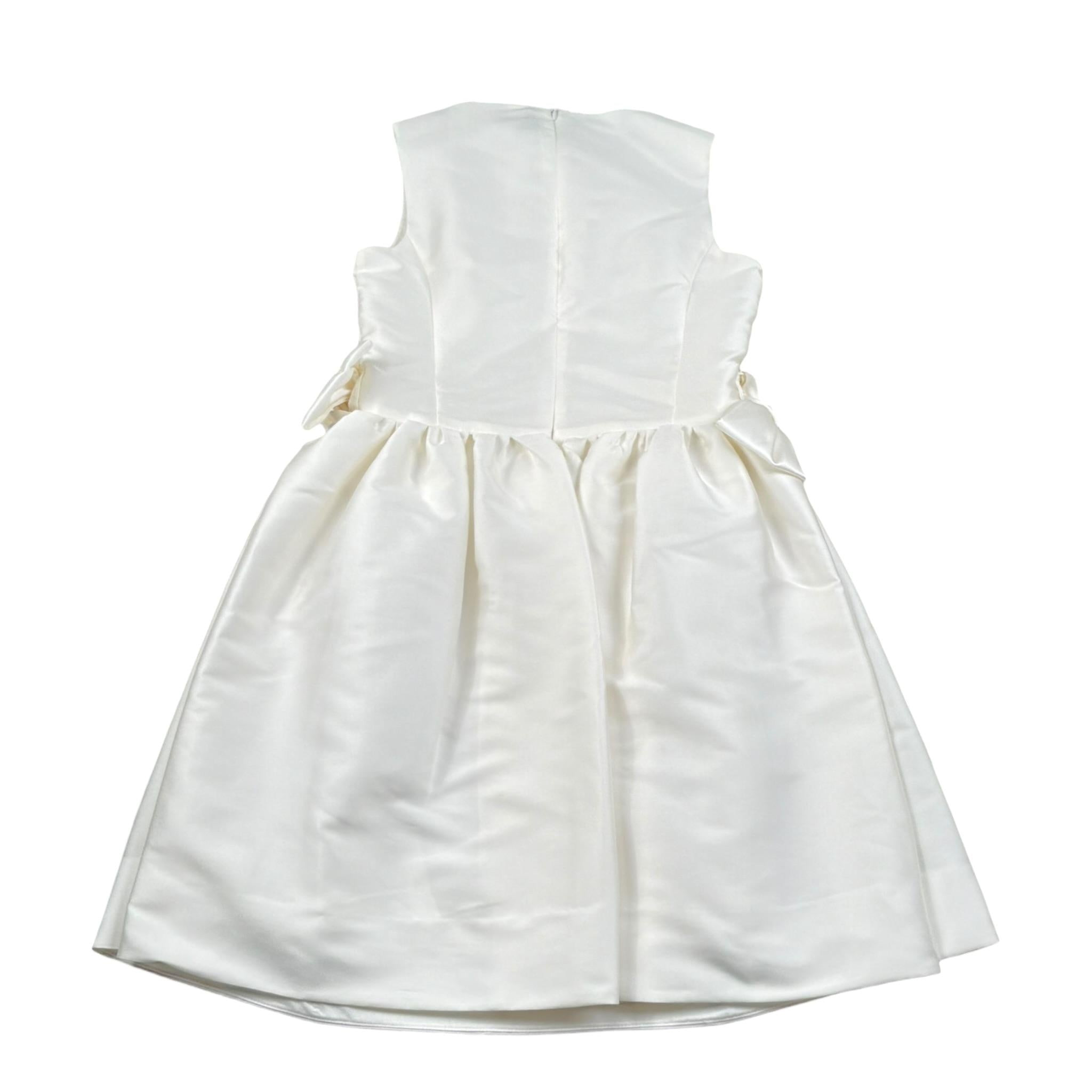 Simonetta Abito Cerimonia Tinta Unita Giromanica per Bambina 1K1332 BIANCO SIMONETTA 