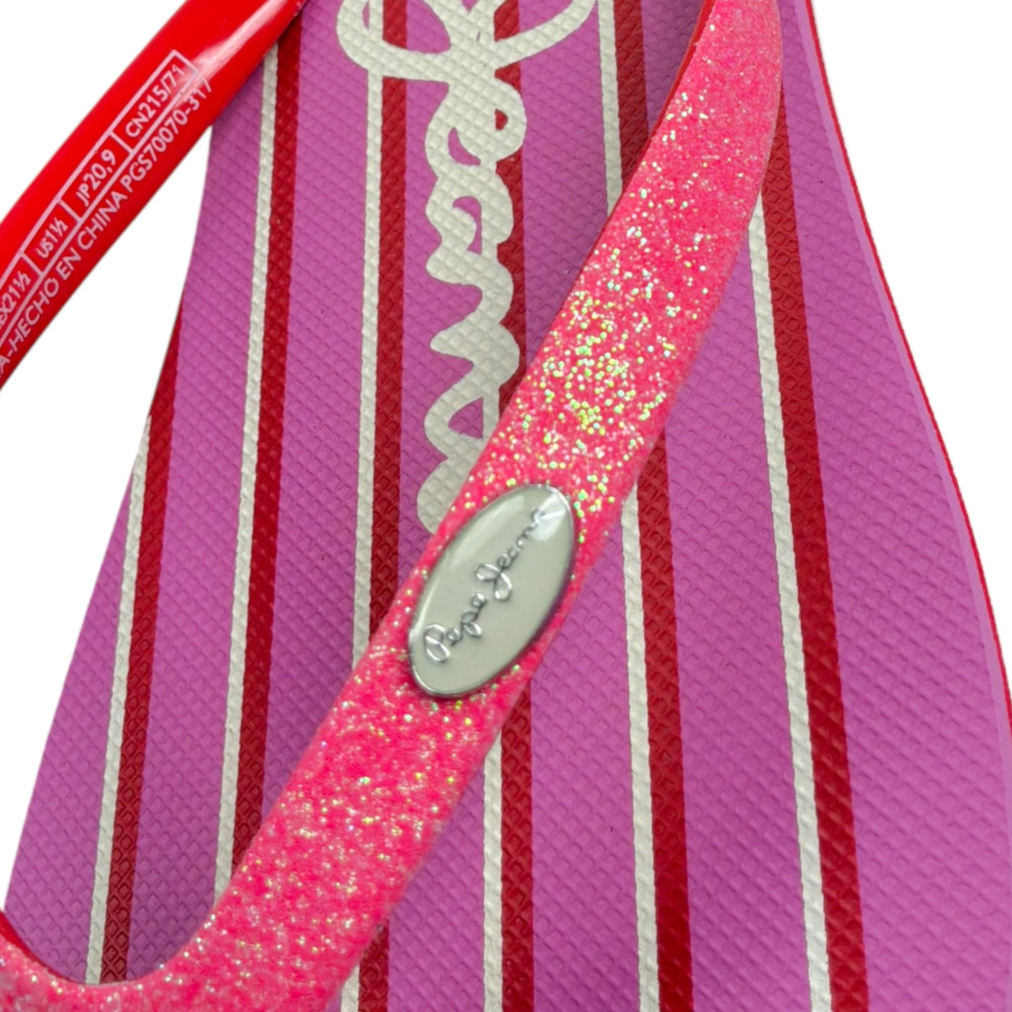 Pepe Feamo Infradito Tinta Unita con Stampa per Bambina PGS70070 ROSA PEPE FEAMO 