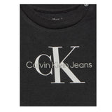 Calvin Klein T-Shirt tinta unita con Logo Nero per Neonato IN0IN00001XX NERO CALVIN KLEIN 