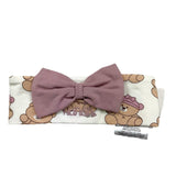 NANAN fascia tinta unita con stampa Bianco per Neonata I24159B BIANCO NANAN 