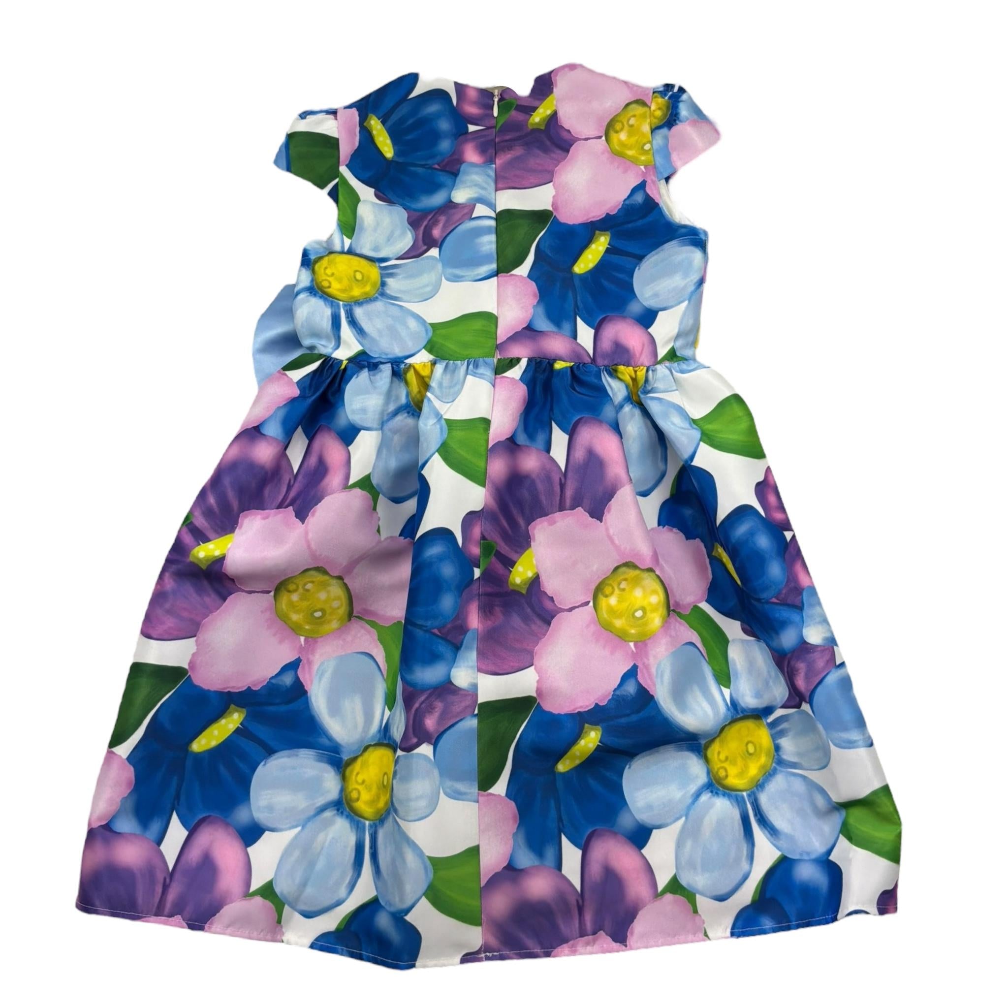 Meilisa Bai Abito Cerimonia Giromanica Stampa Fantasia Fiori per Bambina FL6283 BLU MEILISA BAI 