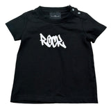 John Richmond T-Shirt Girocollo Tinta Unita con Stampa per Neonato RIP26055TS NERO JOHN RICHMOND 