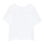 Il Gufo T-Shirt Girocollo Tinta Unita con Ricami per Neonata P25TS482MF032N BIANCO IL GUFO 
