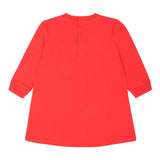 MOSCHINO abito manica lunga tinta unita con stampa in contrasto Rosso per Neonata MBV0A2X ROSSO MOSCHINO 