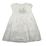 Il Gufo Abito Mezza Manica Tinta Unita con Ricami per Neonata P25VW788L0002 BIANCO IL GUFO 