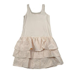Lu Lu By Miss Grant Abito Tinta Unita per Bambina LL3689 BEIGE LU LU BY MISS GRANT 