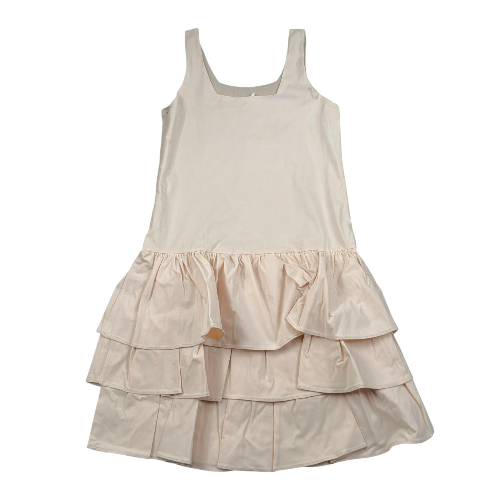 Lu Lu By Miss Grant Abito Tinta Unita per Bambina LL3689 BEIGE LU LU BY MISS GRANT 