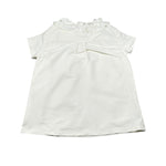 Dou Dou Abito Tinta Unita Mezza Manica per Bambina DW1A31 PANNA DOU DOU 