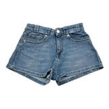 Please Short Tinta Unita con Girovita Regolabile per Bambina RB22010G72 BLU PLEASE 