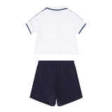 Emporio Armani Completo 2 Pezzi Polo-Bemuda per Neonato EB000389 BIANCO/BLU EMPORIO ARMANI 