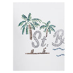 Saint Barth Costume Intero Tinta Unita con Brillantini per Bambina CARA00101 BIANCO SAINT BARTH 