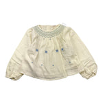 LOUISE MISHA camicia manica a sbuffo tinta unita con stampa Panna per Bambina GRMW24B0033 PANNA LOUISE MISHA 