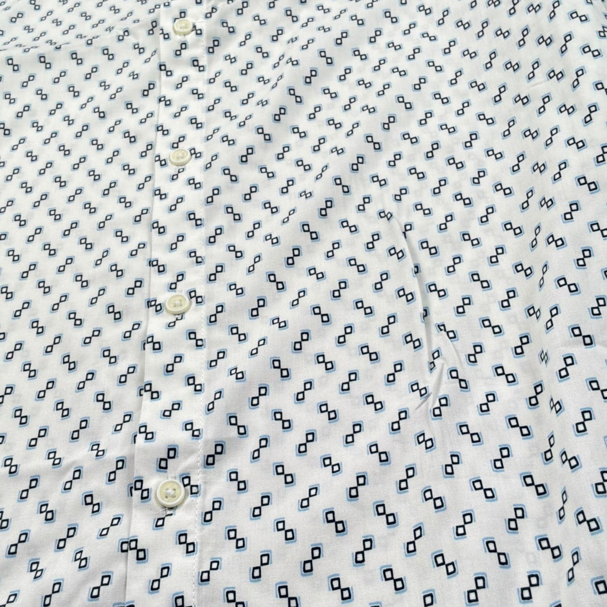 Antony Morato Camicia Tinta Unita con Fantasia Manica Lunga per Bambino MKSL00262XX BIANCO ANTONY MORATO 
