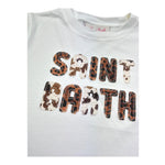 Saint Barth T-Shirt Girocollo Tinta Unita con Stampa per Bambina SB01N BIANCO SAINT BARTH 