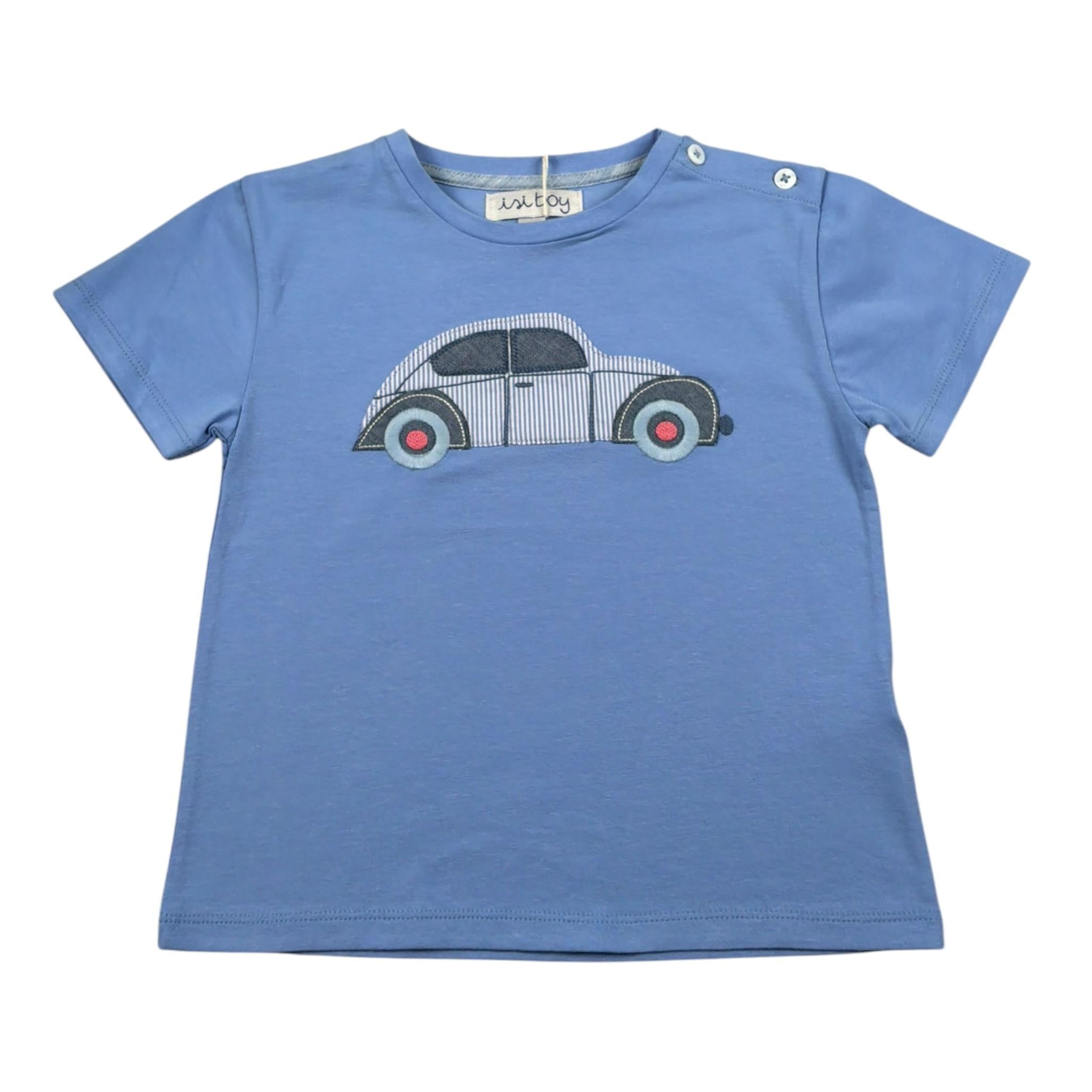 Malvi & Co T-Shirt tinta unita con Stampa Azzurro per Neonato S25B206CAJJ AZZURRO MALVI & CO 