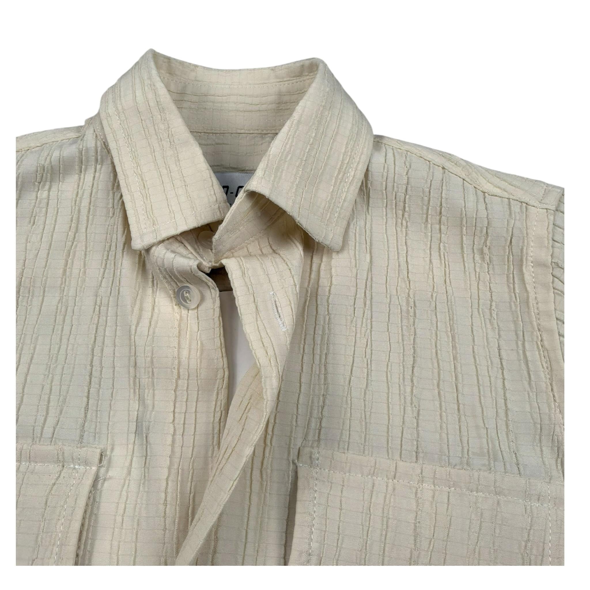 Mood_One Camicia Mezza Manica Tinta Unita per Bambino 3016 AVORIO MOOD_ONE 