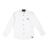 John Richmond Camicia Manica Lunga Tinta Unita con Stampa per Neonato RBP23018CA BIANCO JOHN RICHMOND 