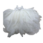 Nunzia Corinna Abito Cerimonia Tinta Unita Giromanica con Tulle per Bambina NJ2015992 BIANCO NUNZIA CORINNA 