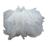 Nunzia Corinna Abito Cerimonia Tinta Unita Giromanica con Tulle per Bambina NJ2015992 BIANCO NUNZIA CORINNA 