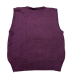 LA STUPENDERIA gilet tinta unita in maglia Viola per Bambina WJGL42 VIOLA LA STUPENDERIA 