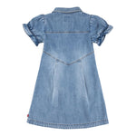 Levi'S Abito In Denim Mezza Manica Tinta Unita per Bambina 4EM267 AZZURRO LEVI'S 