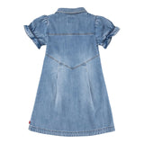 Levi'S Abito In Denim Mezza Manica Tinta Unita per Bambina 4EM267 AZZURRO LEVI'S 