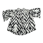 Kaos Camicia Bicolore con Stampa per Bambina KS199 PANNA KAOS 
