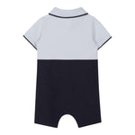 Boss Pagliaccetto Mezza Manica Bicolore per Neonato J52207 BLU BOSS 