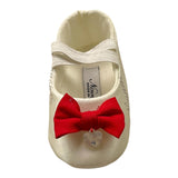 Ninnaoh Ballerine Tinta Unita con Fiocco per Neonata IL26251 PANNA NINNAOH 