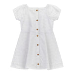 Guess Abito Mezza Manica Tinta Unita In Pizzo Sangallo per Neonata K4GK02WG680N BIANCO GUESS 