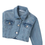 Sarabanda Giubbino In Denim Tinta Unita per Bambina 0B355 AZZURRO SARABANDA 