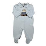 La Perla Tutina tinta unita con Stampa Azzurro per Neonato 73664 AZZURRO LA PERLA 