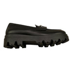 TWINSET mocassini tinta unita con logo Nero per Bambina 232GCJ066 NERO TWINSET 