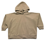 @MADILLY felpa chiusa con cappuccio tinta unita Sabbia per Bambino 01837 SABBIA @MADILLY 